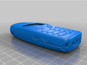 nokia 3310 3330 completamente Móvel phone cobrir bainha acessível mão hlle retro 3d print model - Mito3D