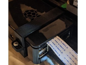 raspberry pi 4 cana kit case 4040 extrusion mount 3d printer parts rpi4 3d print model - Mito3D