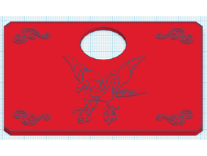 metal plate mat myth cloth eagle marin stand saint seiya toy & game accessories 3d print model - Mito3D