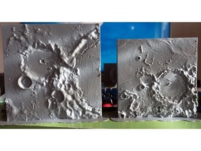 nasa moon trek hesiodus crater mons pico plato & tutorial physics astronomy education geography google cardboard shadow terrain model 3d print model - Mito3D