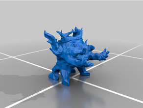 dino fish 3d printing cute monster 3d print model - Mito3D