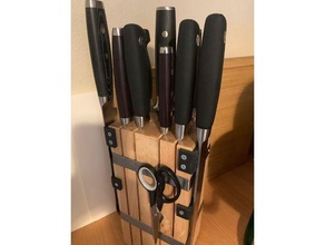 knife block magnetic extenders kitchen & dining ikea hack tool utensils holder organization organizer 3d print model - Mito3D