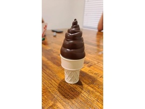ice cream cone food & drink cream ice icecream ice cream 3d print model - Mito3D