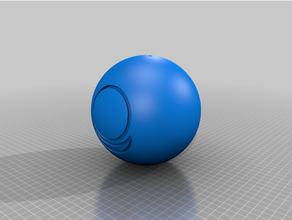 logo creativo società allatra anni albero palla interattivo arte allatraunites 3d print model - Mito3D