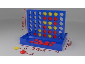 connect 4 game 3d printing slash art boardgame checkers chess connect4 ender 3 hasbro popular puzzle toy toys 3d print model - Mito3D