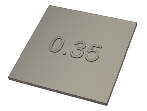 numerado pequeno quadrados elefante pé compensação calibração 3d impressão testes impressora 3d print model - Mito3D