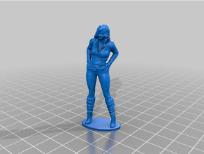 standing female figure sculptures 3d print model - Mito3D
