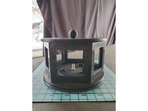 photo carousel lithophane rotating manual electric art 3d print model - Mito3D