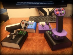 robôs reais modular controle video game faça arduino voar controlador Hotas 3d print model - Mito3D