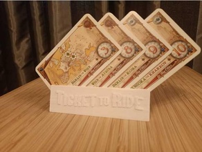 Kartenhalter Fahrkarte Reiten Europa Spielzeug Spiel Zubehör 3d print model - Mito3D
