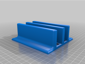 Vertikale Laptop Stand Dual Büro 3d print model - Mito3D