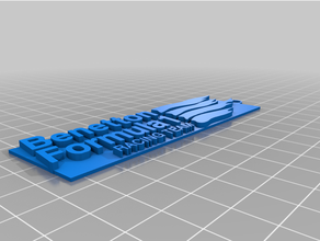 Benetton porte clés 3d impression 3dkeychains formule formula1 1 3d print model - Mito3D