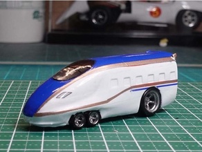 déformé shinkansen bullé train Véhicules modèle 3d print model - Mito3D