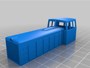 tu7 diesel locomotora 1 87 vehiculos h0e azada modelo ferrocarril modellbahn estrecho calibre vía estrecha 3d print model - Mito3D