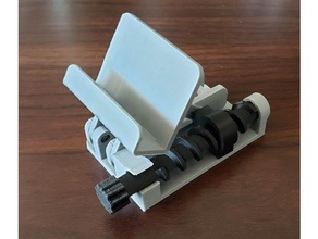 screw adjustable phone stand mobile mechanical 3d print model - Mito3D