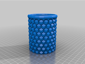 Geoflower Fincan banyo Kulp destek kalem depolama diş 3d print model - Mito3D
