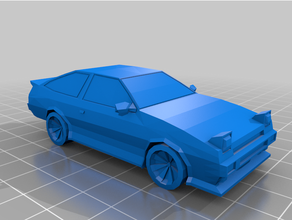 poly ae86 automotive car initial lowpoly trueno 3d print model - Mito3D