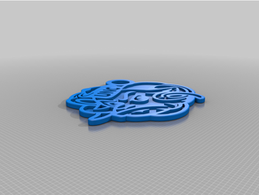 tar heels keychain 3d printing 3d print model - Mito3D