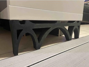 Ikea kallax temel ayak ev halkı mobilya raf dirsek 3d print model - Mito3D