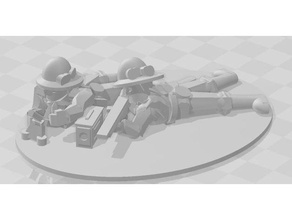 1-100 ww2 italian infantry heavy weapons-mortars toy & game accessories weapons team soldiers 3d print model - Mito3D