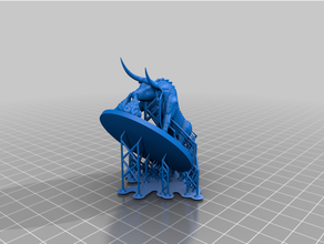 gorgon updated toys & games bull cow 3d print model - Mito3D