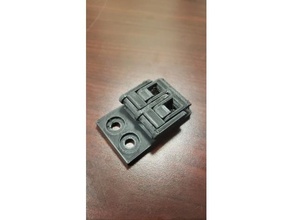 rack mount latch electronics 1u hinge 3d print model - Mito3D