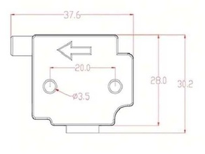 simple runout filament sensor base 3d printer accessories creality ender 5 pro upgrades sens 3d print model - Mito3D