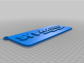 vado svt relámpago llavero llaveros mustango enfoque 3d print model - Mito3D
