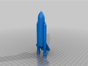 espaço transporte modelo 3d impressão foguete nave espacial 3d print model - Mito3D