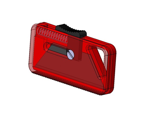 ritrattando scatola taglierina utilità edc coltello utensili lama rasoio sicurezza 3D print model - Mito3D