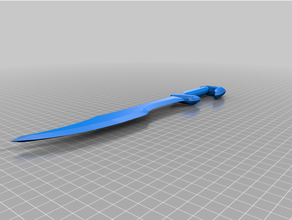 poly spartan sword props blender 3d file lowpoly 3d print model - Mito3D