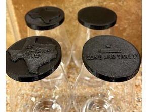 Glencairn Deckel Texas Ausgaben 3d Drucken Bourbon Whiskey 3d print model - Mito3D
