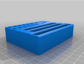 loisir outil titulaire soutien organisateur titulaires boites biscuit coupeur coupeurs exacto couteau fichier dossiers pinces règle 3d print model - Mito3D