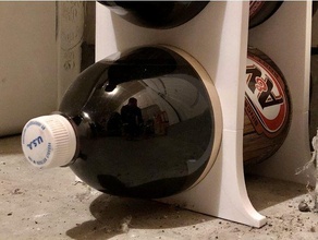 2 litre şişe yığın organizasyon düzenlemek organizatör pop soda istiflenebilir konteyner depolama dikey ayakta durmak 3d print model - Mito3D