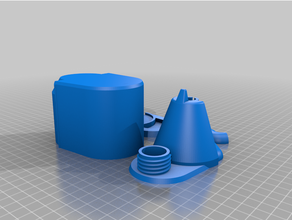 craftsman powder coating gun replacement cups parts cup 3d print model - Mito3D