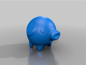 piggy decor 3d print model - Mito3D