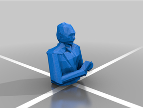 low-poly putin 3d printing easy print lowpoly poly russia 3d print model - Mito3D