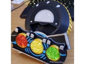 OOO conductor escáner juguetes juegos cosplay accesorio apuntalar kamen jinete medalla medallas 3d print model - Mito3D