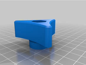 tri lobe nuez hilandero mano herramientas lóbulo 3d print model - Mito3D
