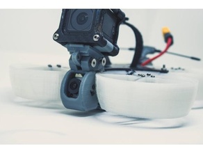 racewhoop dji inclinabile Camera montare + ath supporto adattato arnaud mariage veicoli 3d print model - Mito3D