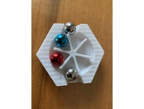 gravitrax roundabout games straight wheel 3d print model - Mito3D