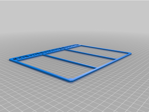 simple small kanban frame office whiteboard work 3d print model - Mito3D