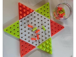 halma - chinese checkers games boardgame game leisure 3d print model - Mito3D