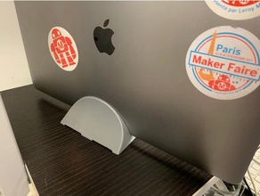 macbook pro supporter Pomme 3d print model - Mito3D