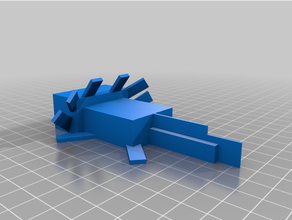 minecraft axolotl games animals figures 3d print model - Mito3D