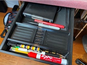 pencil drawer office desk 3d print model - Mito3D