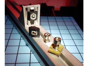 nut m6 8mm fente profil 3030 4040 DIY aluminium marteau écrou slot 3d print model - Mito3D