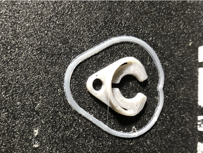 bowden tube clip 3mm hole 3d printer parts coupler 3d print model - Mito3D