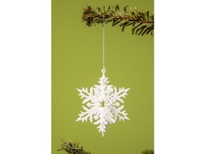 christmas snowflake ornament decor decoration 3d print model - Mito3D