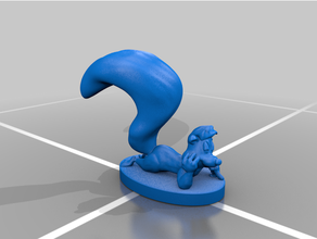 pepe banc figurine 3d impression Bugs lapin dessins animés dessin animé réseau libre looney toons airs 3d print model - Mito3D
